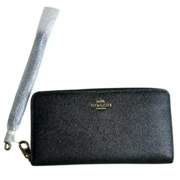 Nwt Black Long Wallet -Retails$298 - Picture 1 of 3